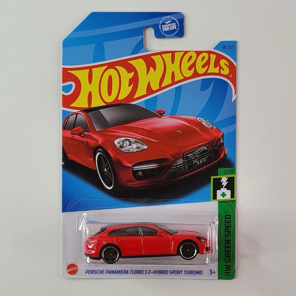 Red Porsche Panamera Turbo E-Hybrid Sport Turismo